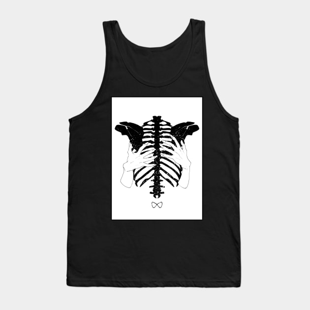 Skeleton Ribs 01 Tank Top by tabrakadabra